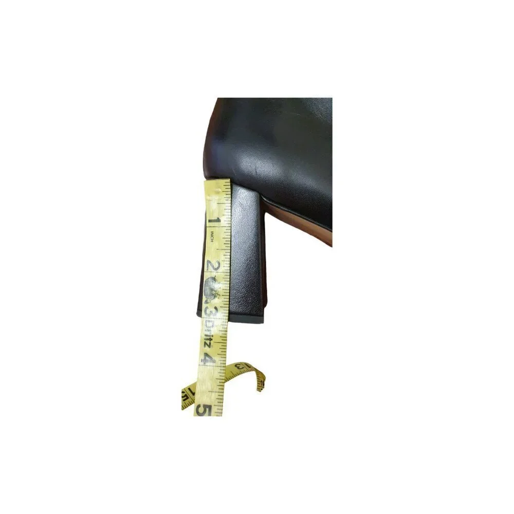 FABIO RUSCONI High Heels Ankle Boots In Black Leather Size 41/11
